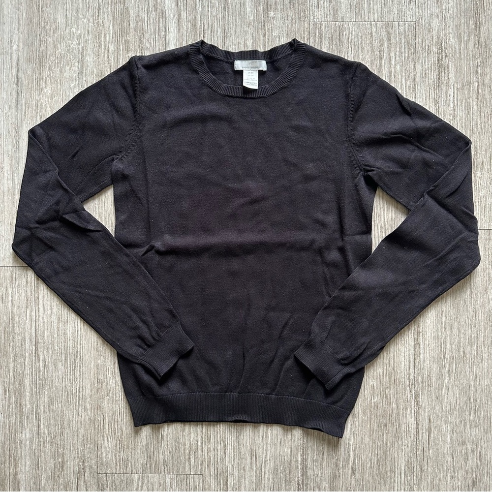 H&M Fine Knit Crewneck Black Sweater